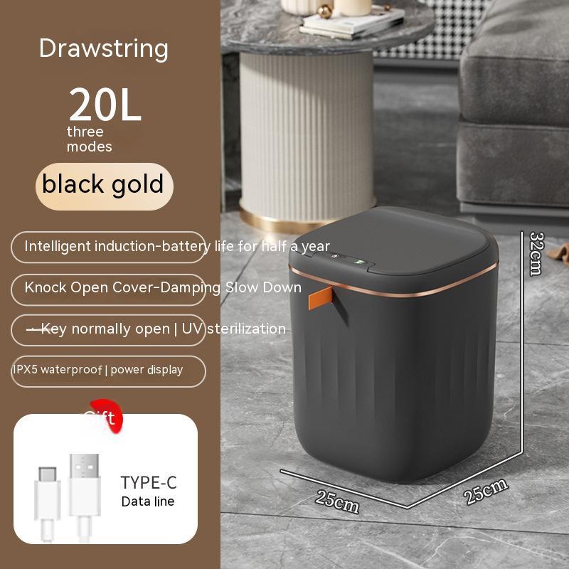 Automatic Smart Trash Can with Lid – Touchless Sensor Dustbin for Home, Kitchen & Car