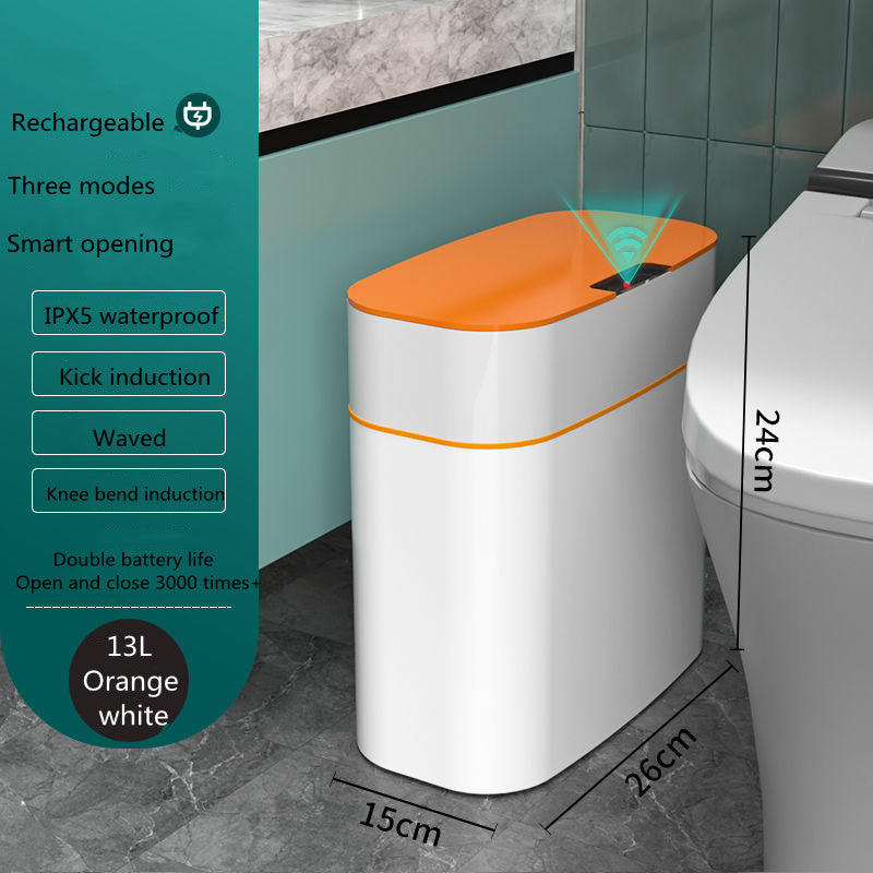 Automatic Smart Trash Can with Lid – Touchless Sensor Dustbin for Home, Kitchen & Car