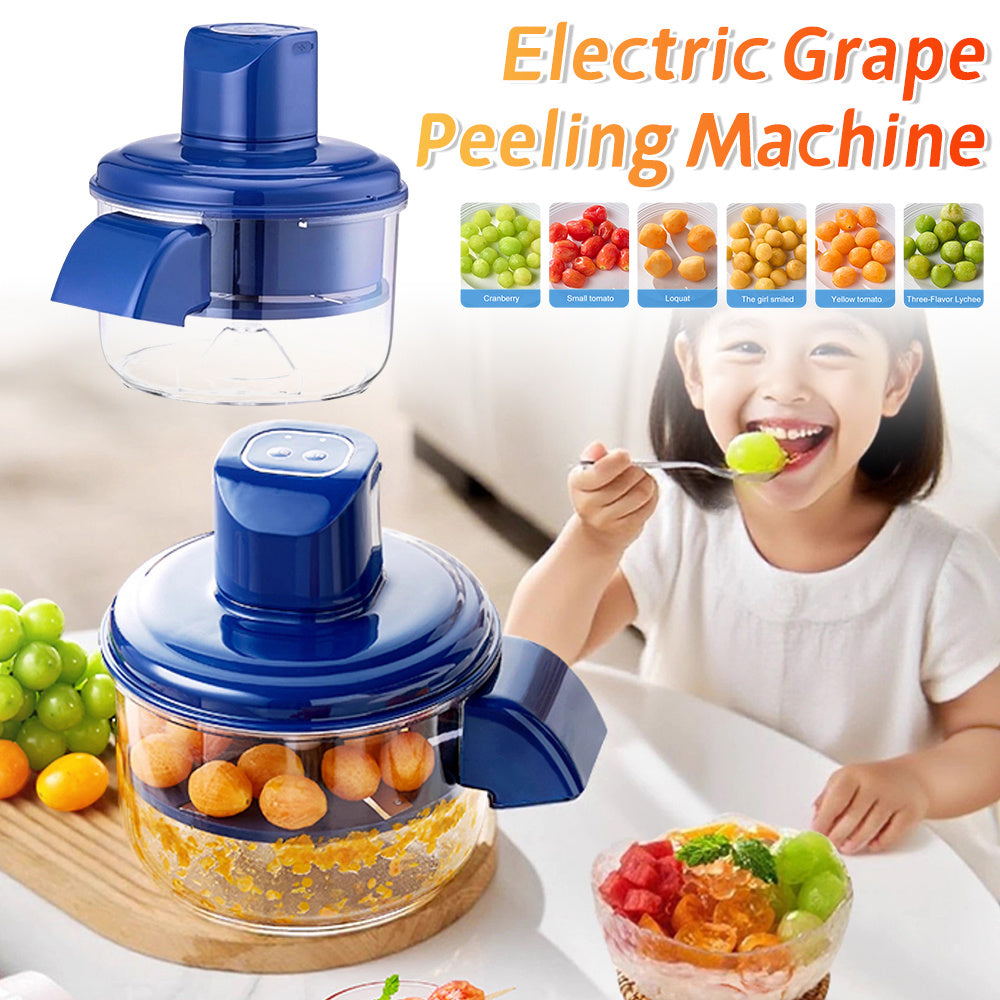 Automatic Electric Grape Peeler – Rechargeable Hands-Free Fruit Peeling Machine for Home & Kitchen