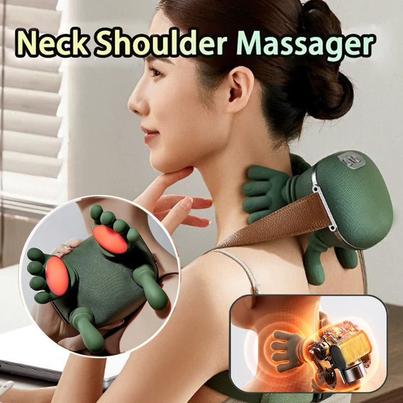 Wireless Electric Neck & Shoulder Massager – Back Kneading Shawl for Pain Relief & Muscle Relaxation