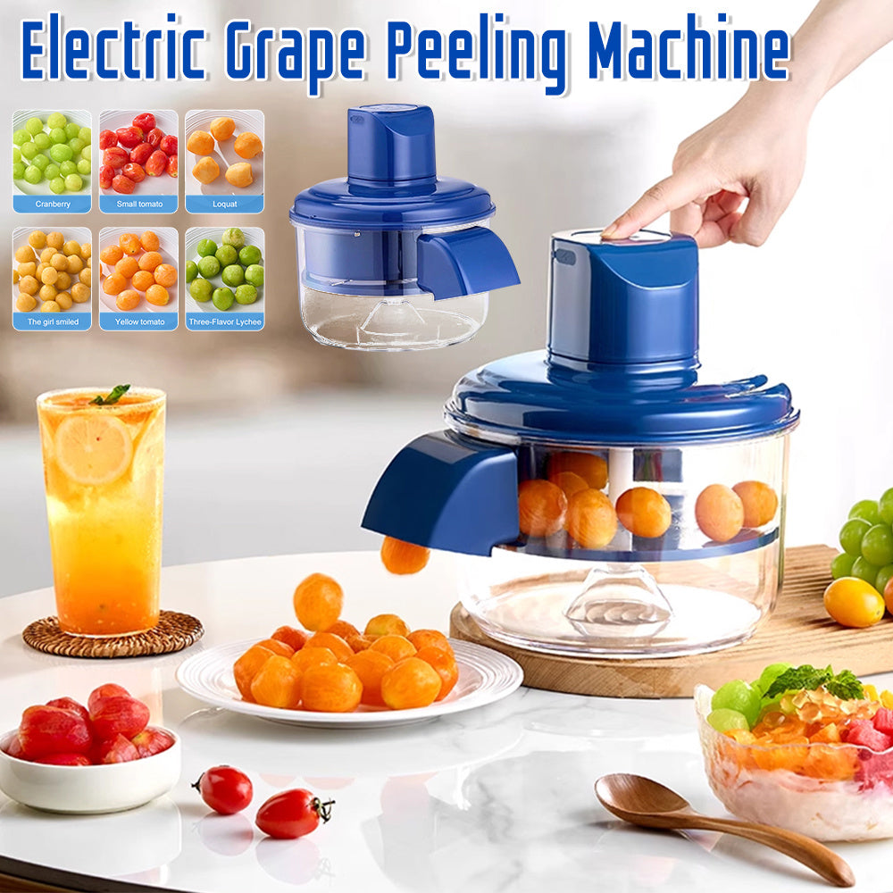 Automatic Electric Grape Peeler – Rechargeable Hands-Free Fruit Peeling Machine for Home & Kitchen
