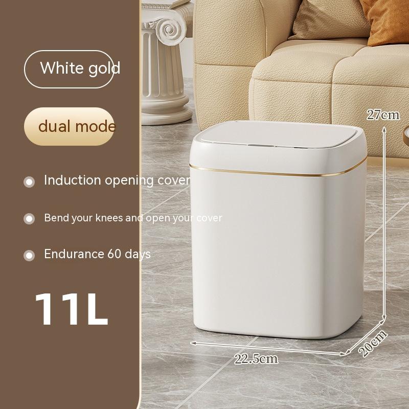 Automatic Smart Trash Can with Lid – Touchless Sensor Dustbin for Home, Kitchen & Car