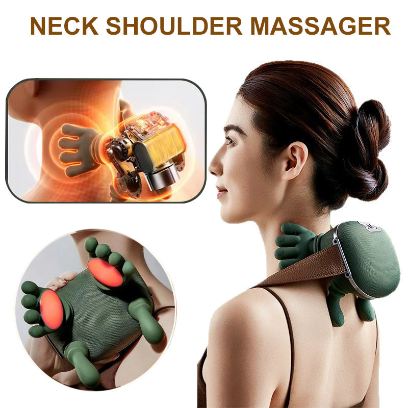 Wireless Electric Neck & Shoulder Massager – Back Kneading Shawl for Pain Relief & Muscle Relaxation