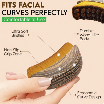 Lymphatic Contour Face Brush – Reduce Puffiness, Sculpt Jawline & Boost Circulation