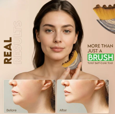 Lymphatic Contour Face Brush – Reduce Puffiness, Sculpt Jawline & Boost Circulation
